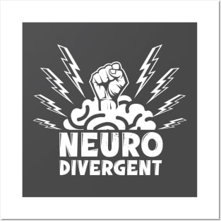 Neurodivergent Brain Posters and Art